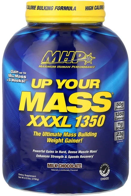 MHP Up Your Mass XXXL 1350 Milk Chocolate 6.12 lbs 2 780 g, 1, 2.78g - 쿠팡