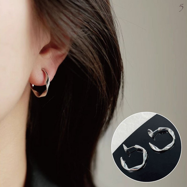 蚊香盤耳夾 耳夾式耳環 無需耳洞 夾式耳環 金色銀色紐圈 軟墊耳夾