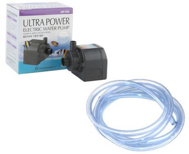 수아쿠아 협신 수중모터 UP100 + 수도 호스 12mm x 16mm x 5 m 세트, 10W, 1세트