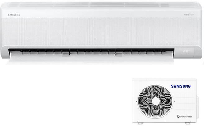 삼성 벽걸이 에어컨 인버터 무풍 11평 설치비 무료 실외기 포함 빠른설치 AR60F11D11WS, 일반 배관형