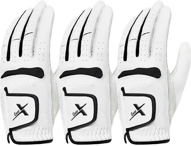 기어엑스 AFH3 프로 골프장갑 흰색 남성용 왼손 3p, 3개