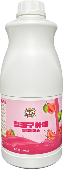 데일리팝 핑크구아바 농축베이스, 6개, 1.8kg