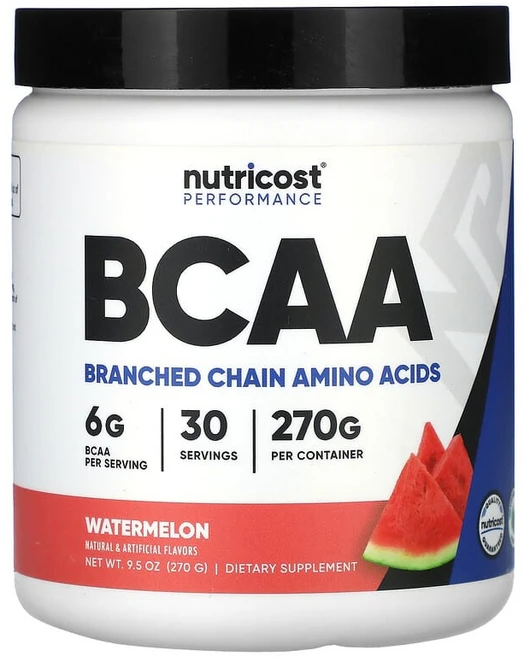 Nutricost 운동 능력 BCAA 수박 270g(9.5oz) NCS-00823, 270g, 1개 - 쿠팡