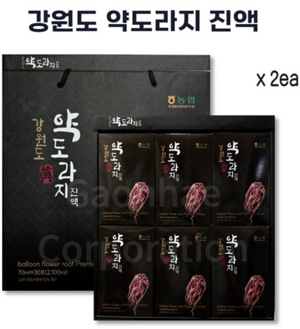 강원도 약도라지 진액, 2개, 2.1L