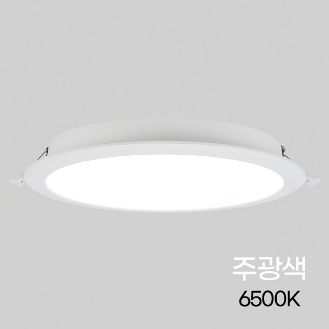 비츠온 LED 다운라이트 슬림 8인치 40W 주광색 6500K 방습형, 1개