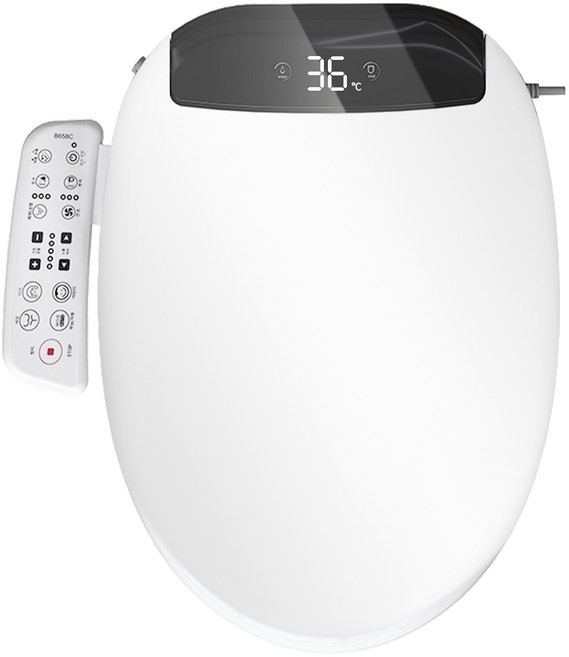 Munjjing IPX5 방수 비데 자동노즐세척 필터리스 무드등 자동감응 온풍건조 키즈/여성모드, B358C, 고객직접설치