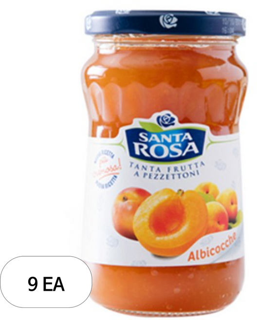 산타로사 살구잼, 350g, 9개