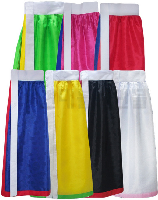 자미사 민 치마(천왕대신) 전통 하의 덧치마 신복한복, 분홍치마, 1개