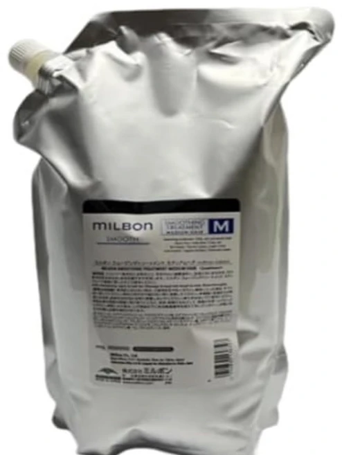 밀본 스무딩 트리트먼트 M 미디엄 헤어 2500g 글로벌 밀본 스무스 리필 리필, 2.5kg - 쿠팡