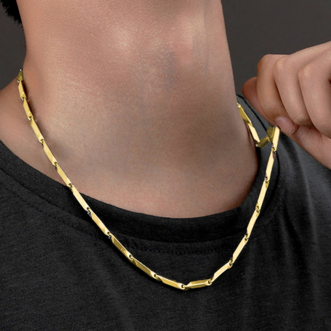 서플라이랩 대나무체인 써지컬스틸 남자 목걸이