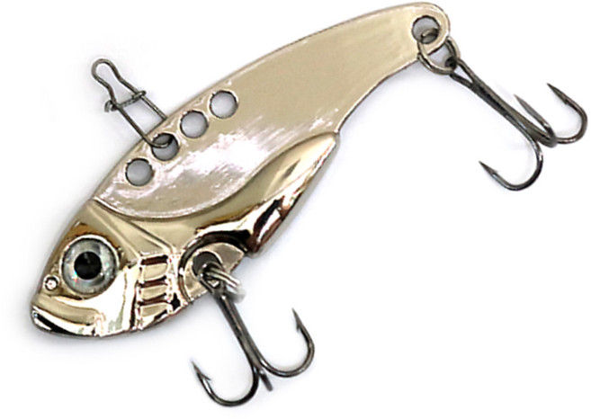 메탈 바이브 지그 배스 송어 쏘가리 미노우 바다 스푼 루어 미끼 낚시 바늘 하드베이트, 메탈바이브 골드 25g, 1개