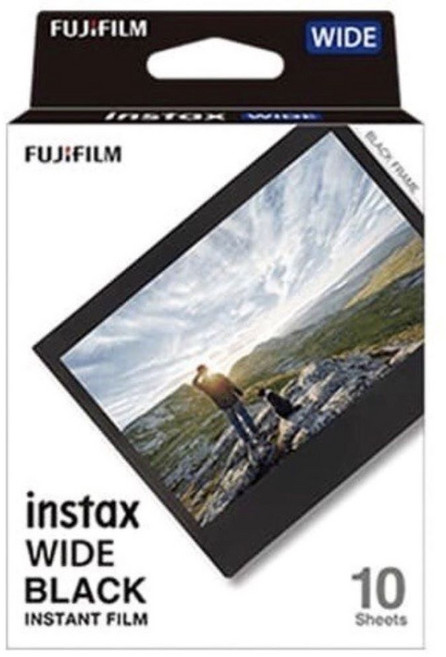FUJIFILM instax WIDE 10張入 適用於WIDE系列相機 即時攝影, 1個, 拍立得WIDE 黑邊寬幅底片