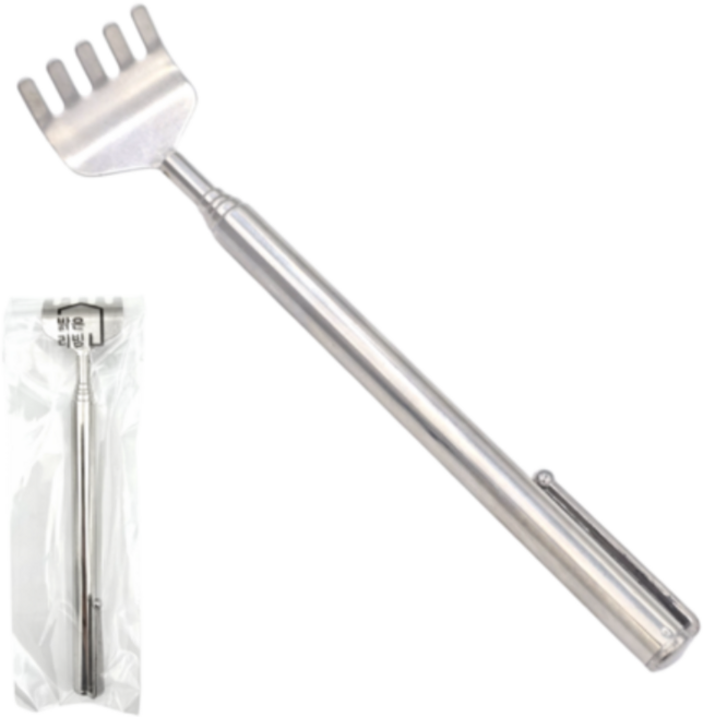 밝은리빙 5단 접이식 휴대용 스테인리스 효자손, ALL  (스텐), 1개