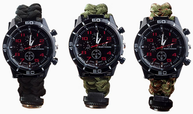 서바이벌 파라코드 생존 서바이벌 밀리터리 시계02, 서바이벌시계02_카키