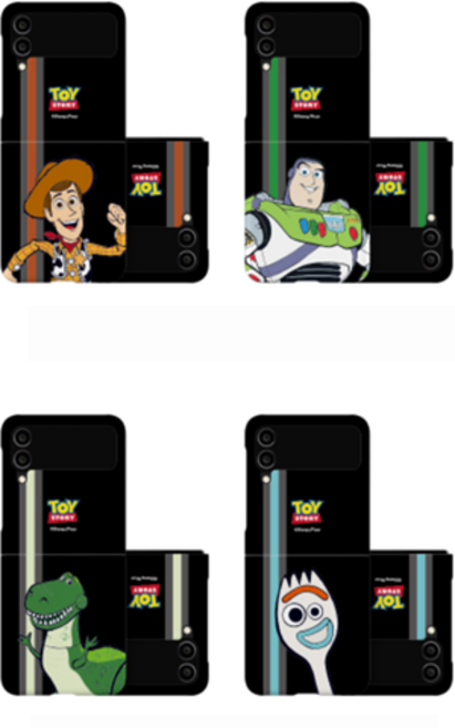 아코컴퍼니 갤럭시 Z플립3 Z플립 토이스토리 캐릭터 우디 버즈 포키 큐티 일러스트 케이스 지플립3 지플립 핸드폰 삼성 휴대폰 케이스