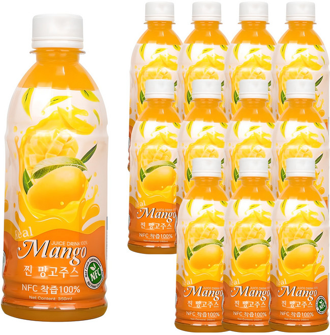 파모빗 찐 망고 주스, 350ml, 12개