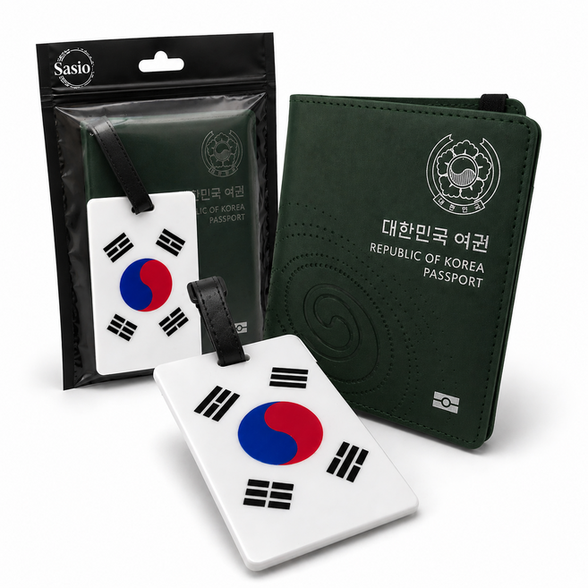 사시오 RFID 차단 여권 케이스 파우치 커버