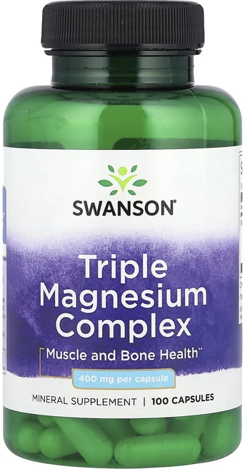 Swanson 트리플 마그네슘 복합체 400mg 캡슐 100정, Swanson트리플마그네슘복합체400mg캡슐10, 1개 - 쿠팡