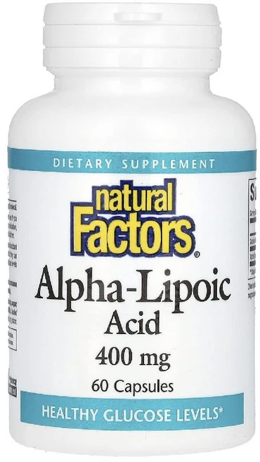 내추럴팩터스 알파리포산 400mg 리포산 ALA 캡슐 60정, 1개 - 쿠팡