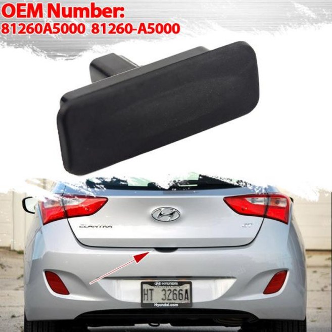 현대 Elantra GT I30 Kia Ceed 2013-2018 81260A5000 용 1PC 뒷 트렁크 잠금 뒷문 열기 버튼 부팅 릴리스 스위치, 1개
