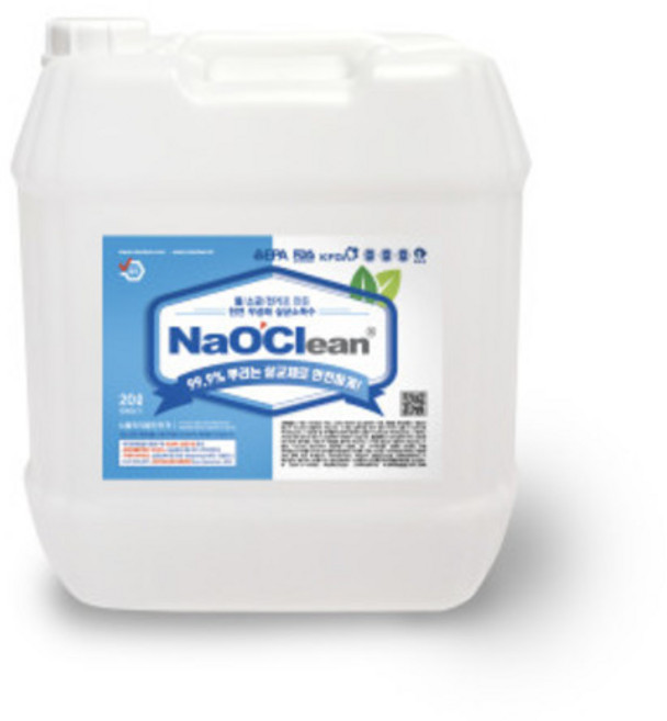 [본사 직접판매] 나오크린수 100 20L 야채 과일 세정 소독수 차아염소산나트륨 소독제 탈취제 리필형, 1개