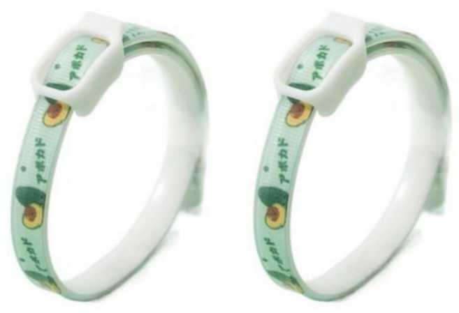 요기쏘 반려동물 아보카도 해충방지 목걸이 M, 혼합색상, 2개