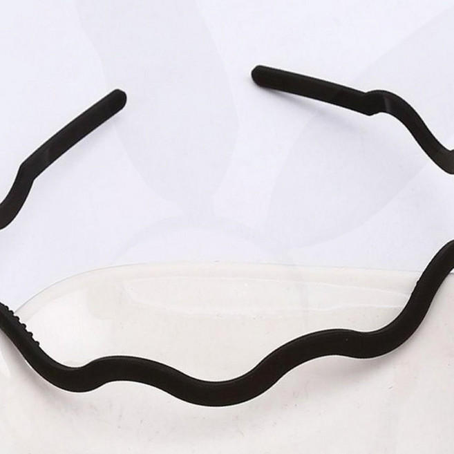 머리띠 헤어밴드 지그재그 플라스틱 세안용 기본 벼머리 땋은머리 학생용 연예인