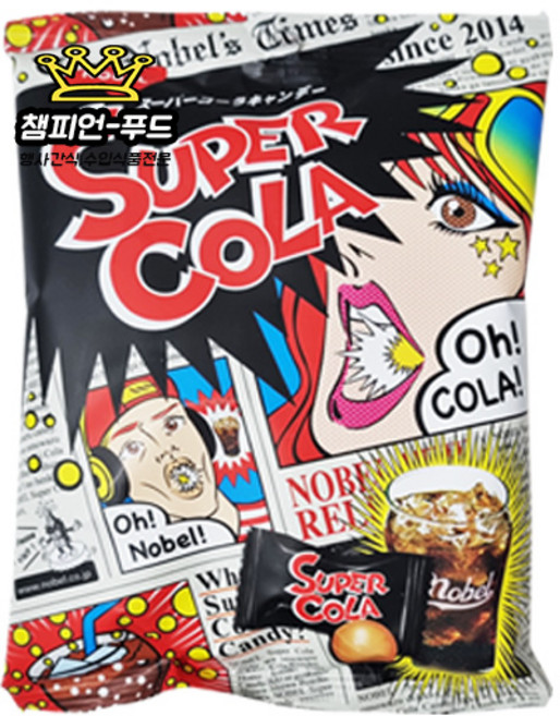 노벨 슈퍼 콜라캔디, 3개, 88g