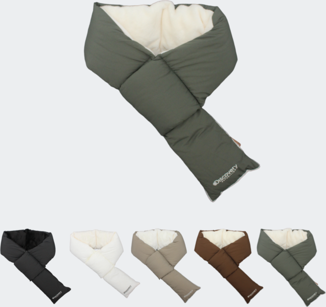 [백화점정품] 디스커버리 목도리 패딩목도리 방한 털 커플 겨울목도리 루네 트렌디랩