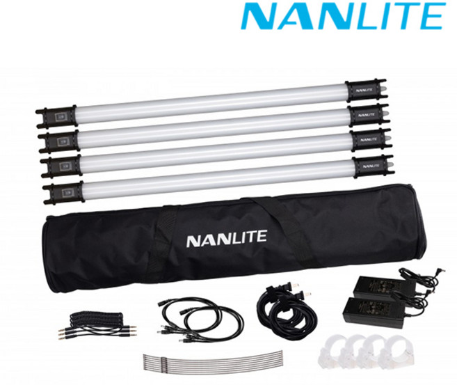 NANLITE 난라이트 파보튜브15C 4라이트 키트 PavoTube15C, 1개
