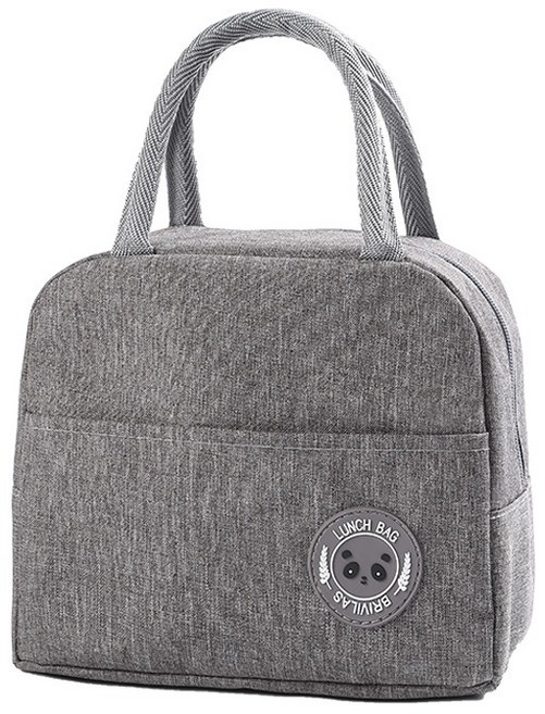 에트유 미니 보온보냉백 도시락가방 캠핑 피크닉 런치백, 1개, 그레이