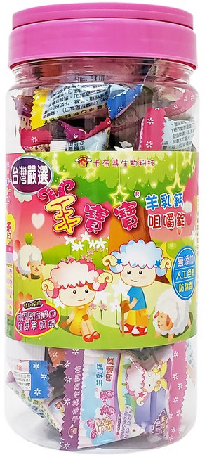 羊寶寶 羊乳鈣咀嚼錠 90g/罐, 1個