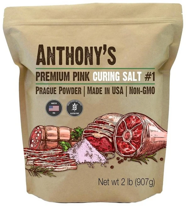 (당일발송) 앤앤서니 앤서니즈 핑크 큐어링 솔트 프라하 파우더 #1 #2 907g / Anthonys Pink Curing Salt #1 #2 907g, 1개 - 쿠팡
