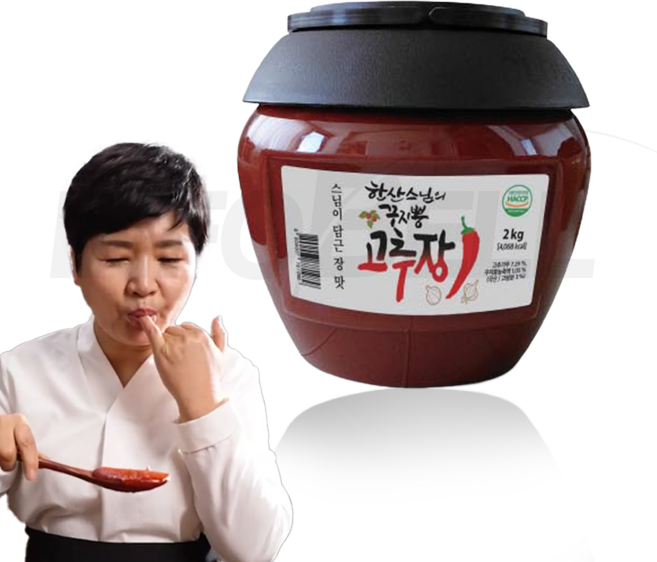 [인포벨 홈쇼핑]강원도 고성 한산스님의 꾸지뽕 고추장 찌개 볶음 비빔밥 대용량 양념 전통 발효 비법, 1개, 2kg