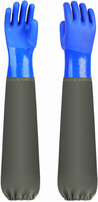 해루질 롱 고무장갑 어깨 장갑 어업용 낚시글러브 공용업 고무토시 갯벌 체험, 밴드형, 1개