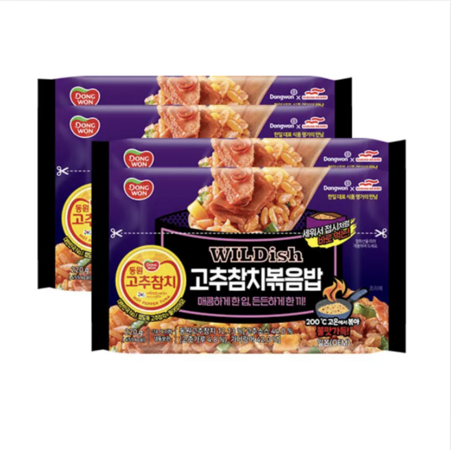 WILDish 와일디쉬 고추참치볶음밥, 4개, 220g