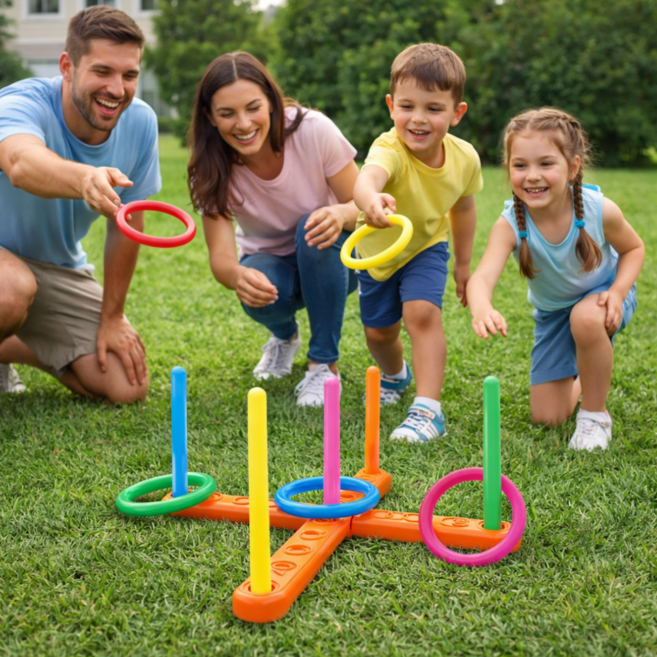 에브리굿 윙윙 링 고리 던지기 세트, 1개, 혼합색상