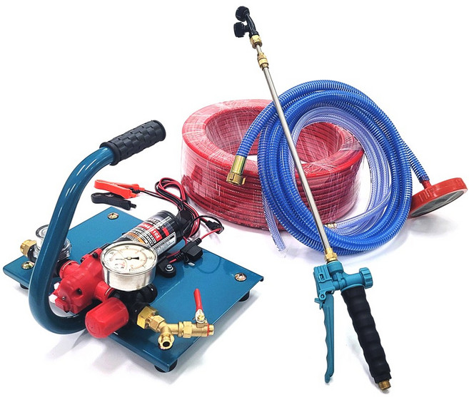 아이언톤 한손 충전식분무기 ESP-1000/11102 이동식 충전 차량용 밧데리 고압, 1개