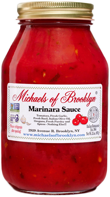 Michael's of Brooklyn Marinara Sauce 32 oz, 마리나라, 1개