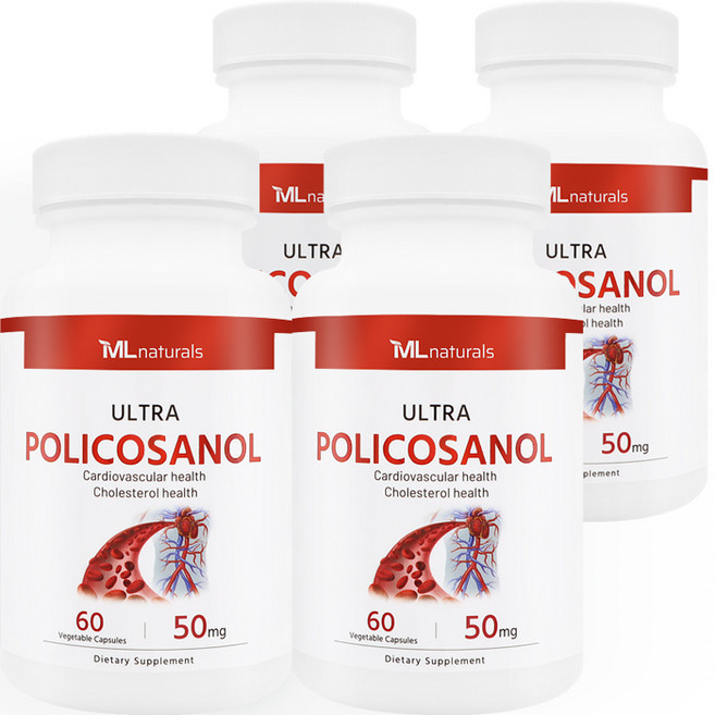 마이라이프 내추럴스 폴리코사놀 50mg, 60정, 4개