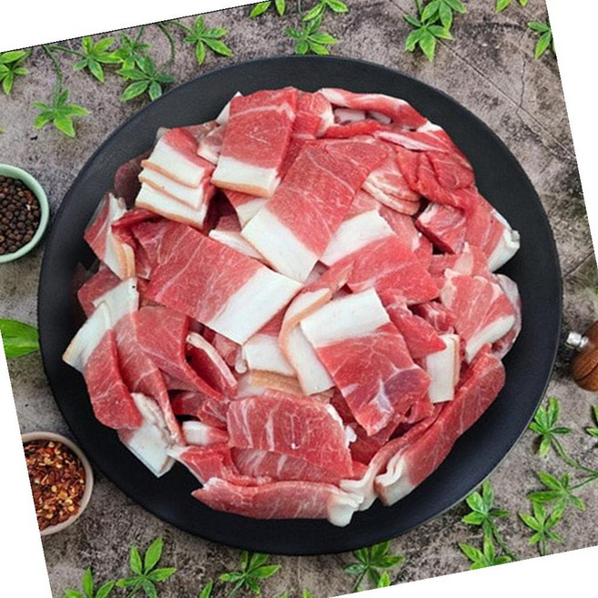 VGD 국내산 앞다리살 미전지 3mm 제육 500g 돼지고기 볶음, 1개