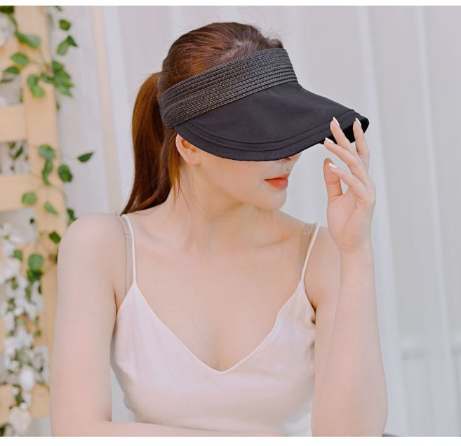 MISS21 레트리 심플 바캉스 썬캡 모자 2개 세트 (ot667)