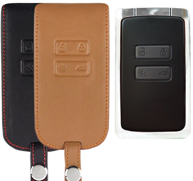 더조은셀러 XM3 SM6 QM6 키홀더 키케이스 스마트키 가죽 2버튼 Key-31, Key-31 브라운