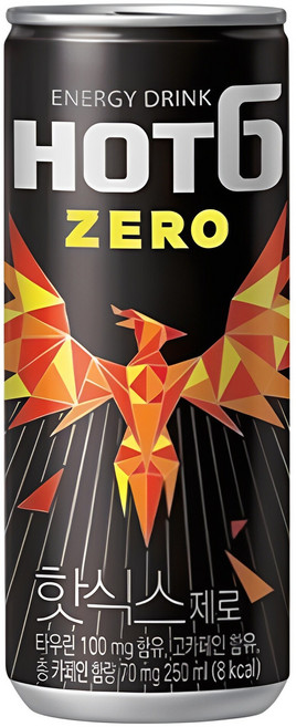 핫식스 제로, 250ml, 6개