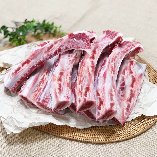 더예쁜한우 한우 갈비뼈 생갈비뼈 대형견 수제간식 강아지강식 10kg, 1개