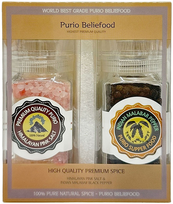 purio 푸리오 향신료 기획선물PET세트(솔트소금+후추 그라인더), 1세트