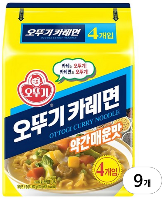오뚜기 카레면 약간매운맛, 36개
