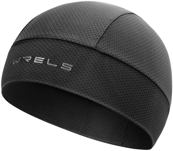 WRELS 라이딩 이너캡 통기성 땀흡수 속건 자전거 라이딩 야외스포츠모자, 1개, 블랙
