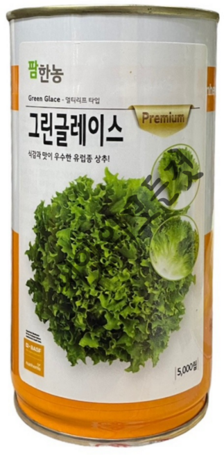 그린글레이스 유럽상추 씨앗 5000립 대포장 대용량 서양 네덜란드 펠렛코팅 상추종자 흥농, 05솔마, 1개