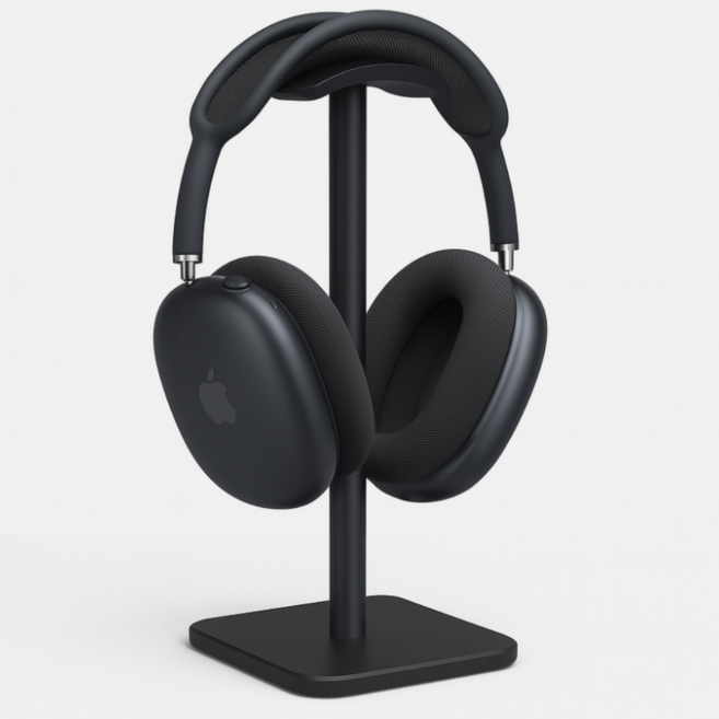 모앤픽 흔들림 없는 헤드셋 스탠드 거치대, 블랙